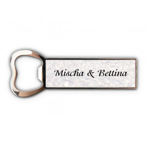 Magnet de frigider din metal cu desfăcător de sticle 9cm x 3.5cm