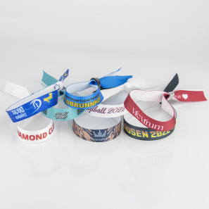 Brățări textile cu striații 15mm