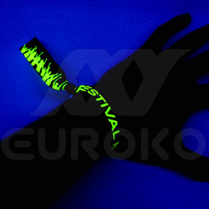 Brățară fluo 20 mm textilă 