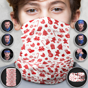 Crăciun 1 eșarfă multifuncțională pentru copii