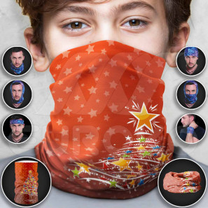 Crăciun 7 eșarfă multifuncțională pentru copii