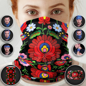 Eșarfă multifuncțională cu flori colorate