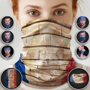 Eșarfă multifuncțională în culori naționale