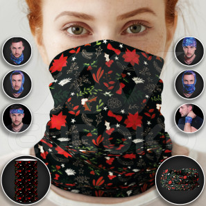 Eșarfă multifuncțională - Mix Crăciun