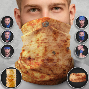 Eșarfă multifuncțională - model ruginiu