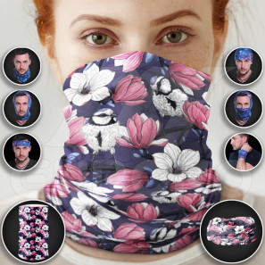 Eșarfă multifuncțională - Păsări