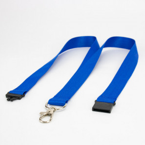Lanyard monocolor cu sistem de siguranță detașabil 