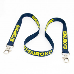 Lanyard serigrafiat cu prindere dubla