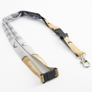 Lanyard țesut PREMIUM cu eliberare de siguranță și cataramă detașabilă