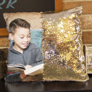 Pernă personalizată cu paiete