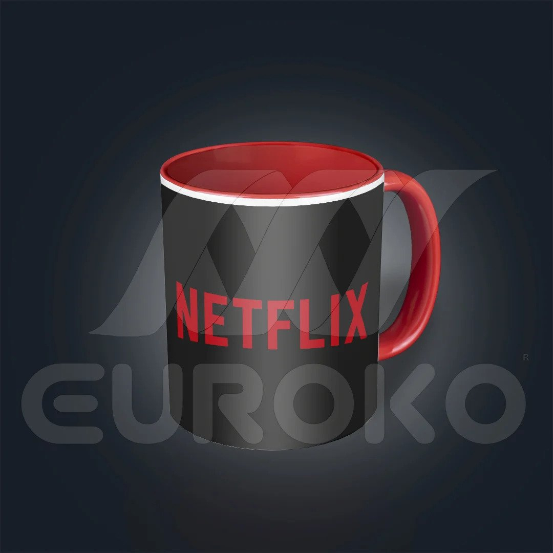 Cană cu mâner și interior colorat