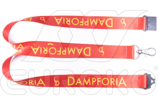 LANYARD DIN SATIN CU DISPOZITIV DE ELIBERARE DE SIGURANȚĂ