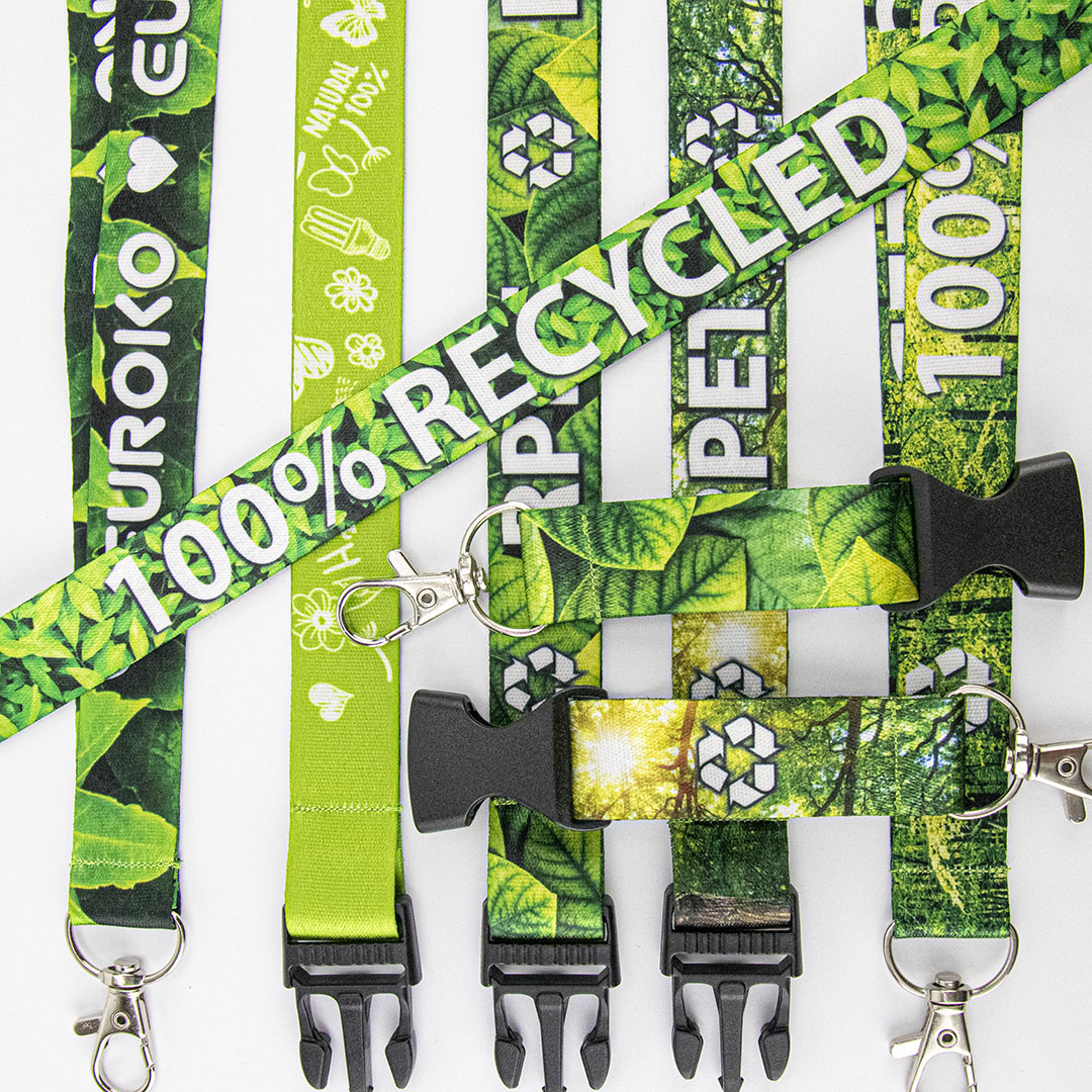 LANYARD ECO PERSONALIZAT CU DISPOZITIV DE ELIBERARE DE SIGURANȚĂ