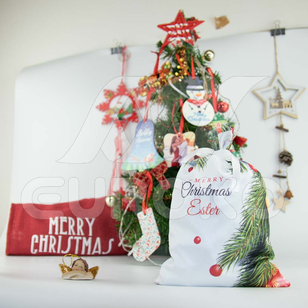 Săculeț de Moș Crăciun cu nume 